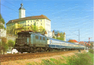 Eisenbahn Kinder-Puzzle · Elektro-Lokomotive 144 024 (E 44) DB · NEU/OVP