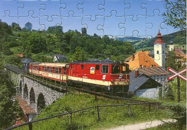 Eisenbahn Kinder-Puzzle · Diesel-Lokomotive 2095 009 ÖBB · NEU/OVP