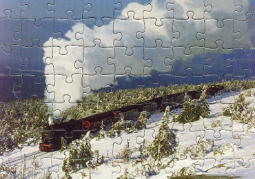 Eisenbahn Kinder-Puzzle · Dampf-Lokomotive 99 7244 DR · NEU/OVP