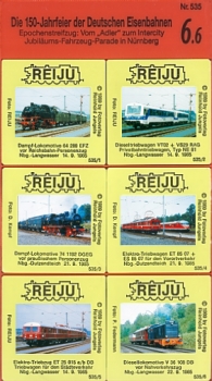 REIJU Dia-Serie · Epochenstreifzug: Vom "Adler" zum Intercity 6 · NEU/OVP
