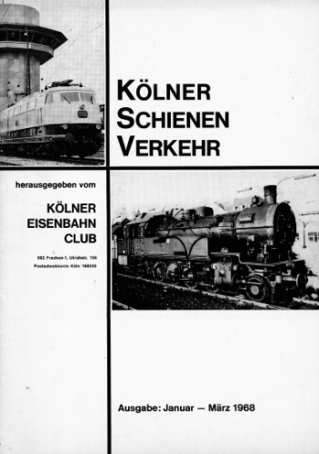 Kölner Schienen Verkehr · 1/1968