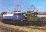 Eisenbahn Kinder-Puzzle · Elektro-Lokomotiven 110 + E 69 DB · NEU/OVP