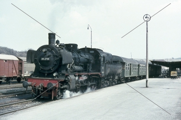 Dampflok-Dia · 38 2791 (preuß. P8) - DB - Hbf. Rottweil/Württ.