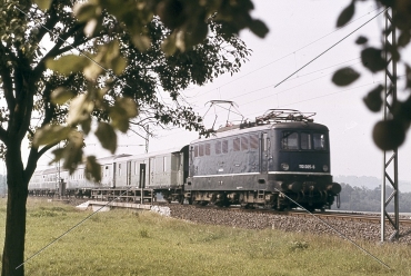 Elektro-Lok-Dia · 110 005 (E10.0) - DB - Staffelstein/Ofr. - 1975