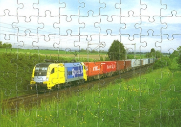 Eisenbahn Kinder-Puzzle · Elektro-Lokomotiven 1116 902 Dispolok · NEU/OVP