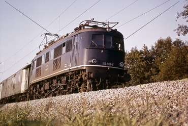 Elektro-Lok-Dia · 119 001 (E19) - DB - Otting-Weilheim - 1976