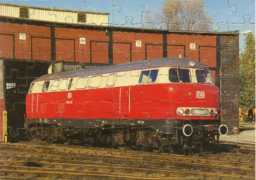 Eisenbahn Kinder-Puzzle · Diesel-Lokomotive V160 003 DB · NEU/OVP