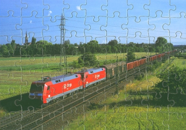 Eisenbahn Kinder-Puzzle · Elektro-Lokomotiven 152 003 + 002 DB · NEU/OVP