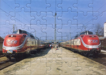 Eisenbahn Kinder-Puzzle · Diesel-Triebwg. 601 im Bhf. Rosenheim/Obb. · NEU/OVP