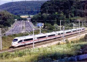 Eisenbahn Kinder-Puzzle · ICE - Baureihe 403 bei Kinding/Altmühl · NEU/OVP