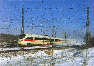 Eisenbahn Kinder-Puzzle · ICE - Baureihe 415 581/081 bei Otting-Weilheim · NEU/OVP