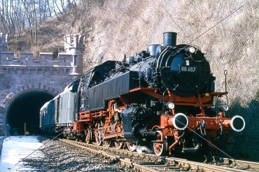 Dampflok-Dia · 86 457 - DB - Kyllburger-Tunnel