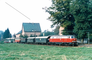 Diesel-Lok-Dia · V 160 003 (216) - DB - Grünhaus-Mertersdorf