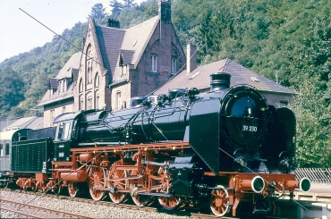 Dampflok-Dia · 39 230 (preuß. P10) - DB - Bhf. Kyllburg/Eifel
