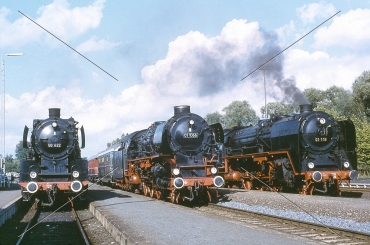 Lokomotiv-Parade im Bhf. Schnabelwaid/Opf.