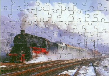 Eisenbahn Kinder-Puzzle · Dampf-Lokomotive 58 1620 (preuß. G12) DR · NEU/OVP