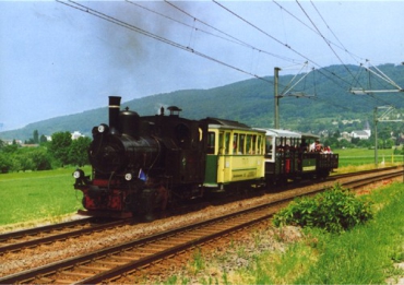Eisenbahn Kinder-Puzzle · Dampf-Straßenbahn in Darmstadt