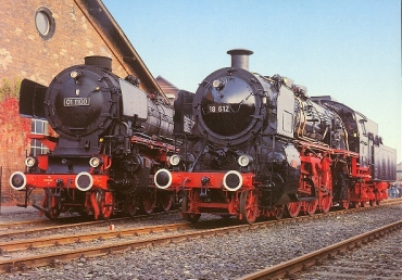 FB XXL · Dampf-Lok  01 1100 + 18 612 - DB - Neuenmarkt-Wirsberg/Ofr. - 1986