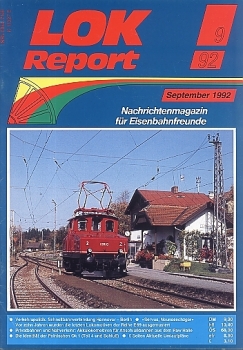 Zeitschrift · Lok Report · 9/1992