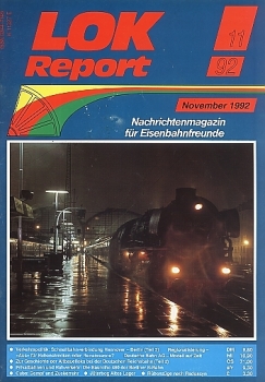 Zeitschrift · Lok Report · 11/1992