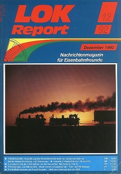 Zeitschrift · Lok Report · 12/1992