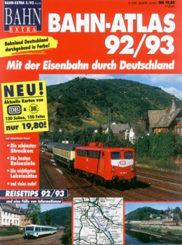 BAHN Extra 3/92 · Bahn-Atlas 92/93