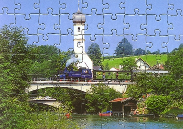 Eisenbahn Kinder-Puzzle · Dampf-Lokomotive 7 TAG am Tegernsee · NEU/OVP