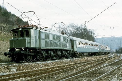 Elektro-Lok-Dia · 117 113 (E 17) - DB - Geislingen - 1979