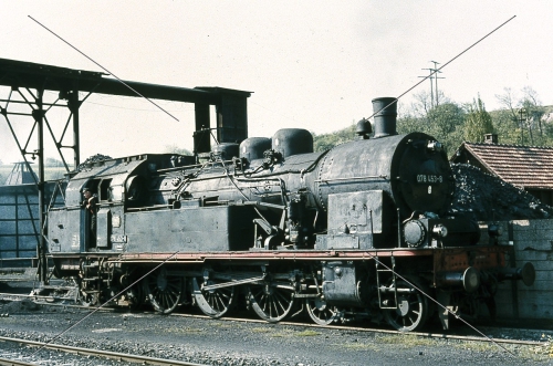 Dampflok-Dia · 078 453 (preuß. T18) - DB - Bw Rottweil/Württ.