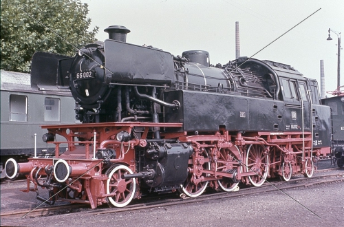 Dampflok-Dia · 66 002 (Neubau) - DB - Bochum-Dahlhausen