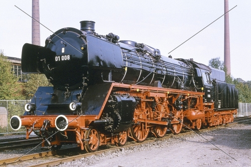 Dampflok-Dia ·  01 008 - DB - Bochum-Dahlhausen