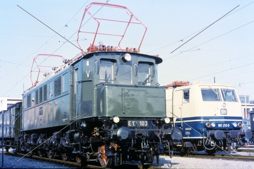 Elektro-Lok-Dia · E 17 103 (117) - DB - AW Münschen-Freimann