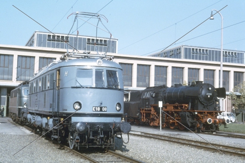 Elektro-Lok-Dia · E18 08 (118) - DB - München-Freimann