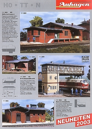 Auhagen Neuheiten 2003