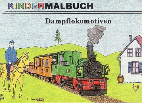 Eisenbahn-Malheft · Dampflokomotiven · NEU