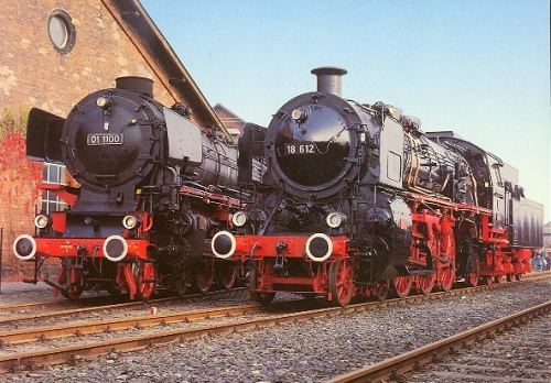FB XXL · Dampf-Lok  01 1100 + 18 612 - DB - Neuenmarkt-Wirsberg/Ofr. - 1986