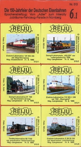 REIJU Dia-Serie · Epochenstreifzug: Vom "Adler" zum Intercity 1 · NEU/OVP