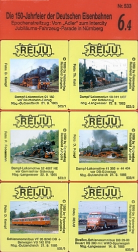 REIJU Dia-Serie · Epochenstreifzug: Vom "Adler" zum Intercity 4 · NEU/OVP