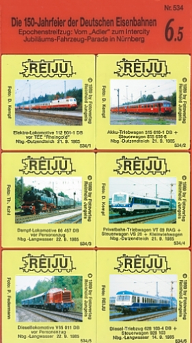 REIJU Dia-Serie · Epochenstreifzug: Vom "Adler" zum Intercity 5 · NEU/OVP