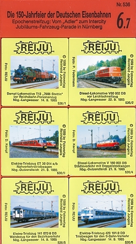 REIJU Dia-Serie · Epochenstreifzug: Vom "Adler" zum Intercity 7 · NEU/OVP