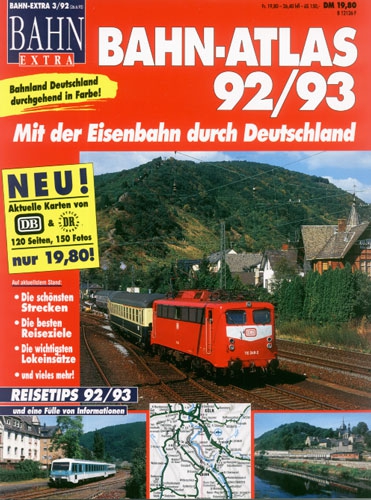 BAHN Extra 3/92 · Bahn-Atlas 92/93