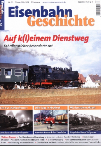 Eisenbahn Geschichte 62 · Feb./März 2014