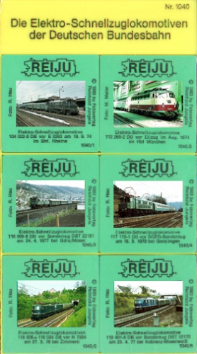 REIJU Dia-Serie · Die Elektro-Schnellzuglokomotiven der DB · NEU/OVP