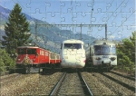 Eisenbahn Kinder-Puzzle · Zug-Parade zum RhB-Jubiläum · NEU/OVP